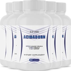 (5 Pack) Acidaburn Weight Management Detox Cleanse Forumla Supplement Pills (300 Capsules)